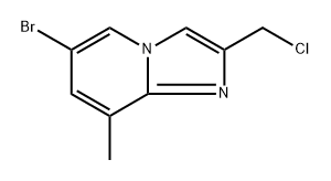 6-bromo-2-(chloromethyl)-8-methylimidazo[1,2-a]pyridine Struktur