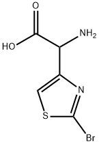 4-Thiazoleacetic acid, α-amino-2-bromo- Struktur