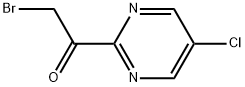 2-bromo-1-(5-chloropyrimidin-2-yl)ethan-1-one Struktur