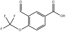 3-Formyl-4-(trifluoromethoxy)benzoic acid Struktur