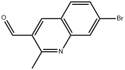 7-bromo-2-methylquinoline-3-carbaldehyde Struktur