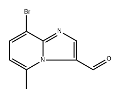 8-bromo-5-methylimidazo[1,2-a]pyridine-3-carbaldehyde Struktur