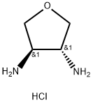 3,4-Furandiamine, tetrahydro-, hydrochloride (1:2), (3R,4R)- Struktur