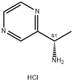 2-Pyrazinemethanamine, α-methyl-, hydrochloride (1:1), (αS)- Struktur