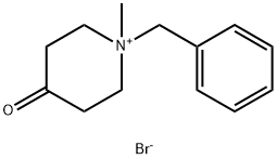 Piperidinium, 1-methyl-4-oxo-1-(phenylmethyl)-, bromide (1:1) Struktur