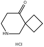 6-Azaspiro[3.5]nonan-9-one hydrochloride Struktur