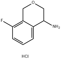 8-fluoroisochroman-4-amine hydrochloride Struktur