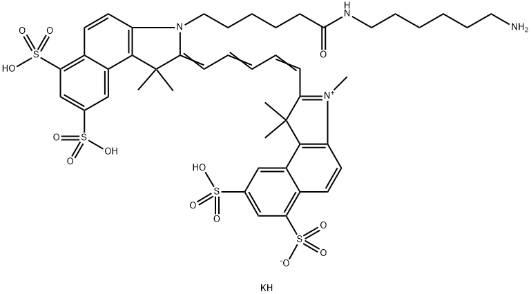 Sulfo-Cy5.5 amine Struktur