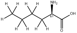 D-2-Aminohexanoic-3,3,4,4,5,5,6,6,6-d9 Acid Struktur