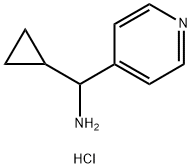 4-Pyridinemethanamine, α-cyclopropyl-, hydrochloride (1:2) Struktur