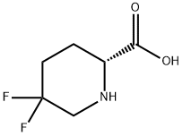 (2R)-5,5-Difluoro-2-piperidinecarboxylic acid Struktur