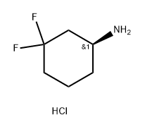 (S)-3,3-二氟環(huán)己胺鹽酸鹽, 2199497-63-5, 結(jié)構(gòu)式