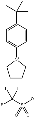 Thiophenium, 1-[4-(1,1-dimethylethyl)phenyl]tetrahydro-, 1,1,1-trifluoromethanesulfonate (1:1) Struktur