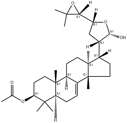 (13α,14β,17S,20S,21S,23R,24R)-21,23:24,25-Diepoxy-5α-lanost-7-ene-3β,21-diol 3-acetate Struktur