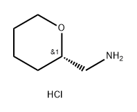 (S)-(tetrahydro-2H-pyran-2-yl)methanamine hydrochloride Struktur