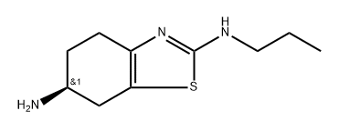 2,6-Benzothiazolediamine, 4,5,6,7-tetrahydro-N2-propyl-, (6S)- Struktur