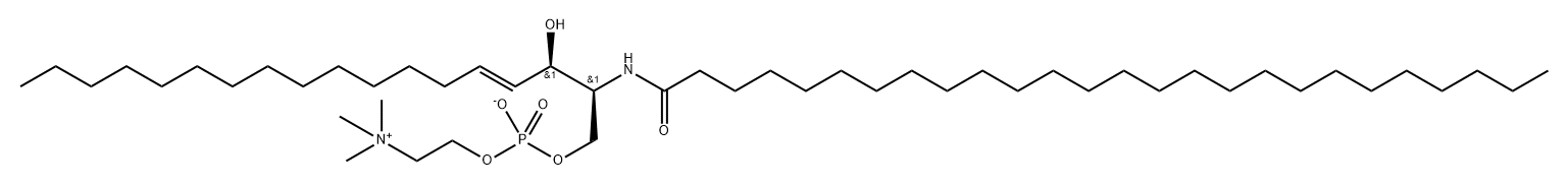 C26 Sphingomyelin (d18:1/26:0) Struktur