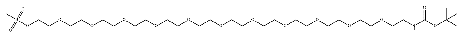 Boc-NH-PEG12-Ms Struktur