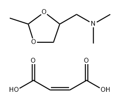 1,3-Dioxolane-4-methanamine, N,N,2-trimethyl-, (2Z)-2-butenedioate (1:1) Struktur