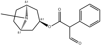 Benzeneacetic acid, α-formyl-, (3-endo)-8-methyl-8-azabicyclo[3.2.1]oct-3-yl ester Struktur