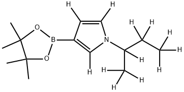 1-(sec-Butylpyrrole-d12)-3-boronic acid pinacol ester Struktur