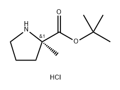 tert-butyl (R)-2-methylpyrrolidine-2-carboxylate hydrochloride Struktur