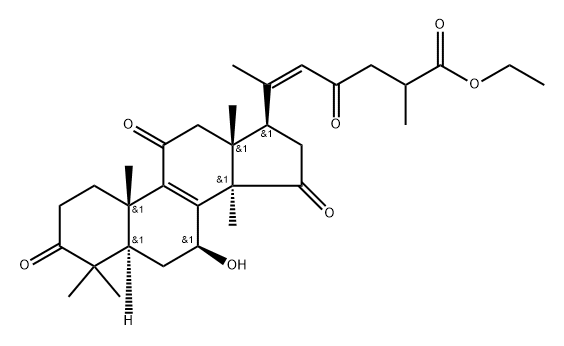 Ethyl ganoderenate D Struktur