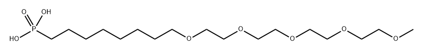 m-PEG5-(CH2)6-Phosphonic acid Struktur