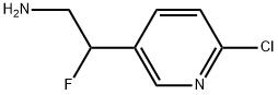 3-Pyridineethanamine, 6-chloro-β-fluoro- Struktur