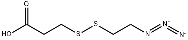 Azidoethyl-SS-propionic acid Struktur