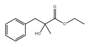 Benzenepropanoic acid, α-hydroxy-α-methyl-, ethyl ester Struktur