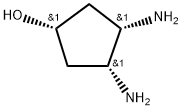 Cyclopentanol, 3,4-diamino-, (1α,3α,4α)- Struktur