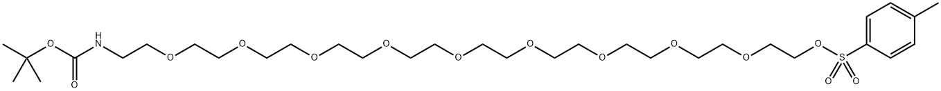 NHBoc-PEG10-Tos Struktur