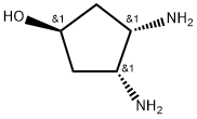 Cyclopentanol, 3,4-diamino-, (1α,3β,4β)- Struktur