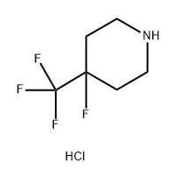 4-fluoro-4-(trifluoromethyl)piperidine hydrochloride Struktur