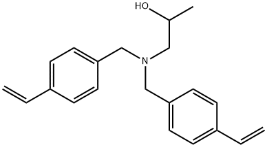 1-[Bis[(4-ethenylphenyl)methyl]amino]-2-propanol Struktur