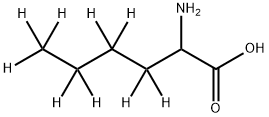 DL-2-Aminohexanoic-3,3,4,4,5,5,6,6,6-d9 Acid Struktur