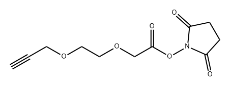 Propargyl-PEG2-CH2COO-NHS ester Struktur