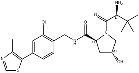 INDEX NAME NOT YET ASSIGNED|(2S,4R)-1-((S)-2-氨基-3,3-二甲基丁?；?-4-羥基-N-(2-羥基-4-(4-甲基噻唑-5-基)芐基)吡咯烷-2-甲酰胺