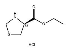 4-Thiazolidinecarboxylic acid, ethyl ester, hydrochloride (1:1), (4S)- Struktur