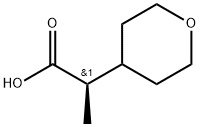 (2R)-2-(oxan-4-yl)propanoic acid Struktur