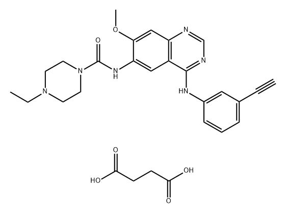 Epitinib (succinate) Struktur