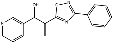 3-Pyridinemethanol, α-[1-(3-phenyl-1,2,4-oxadiazol-5-yl)ethenyl]- Struktur