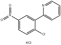 2-(2-Chloro-5-nitrophenyl)pyridine hydrochloride Struktur