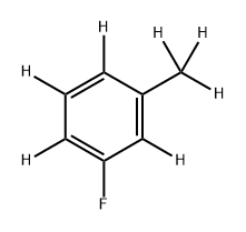 Benzene-1,2,3,5-d4, 4-fluoro-6-(methyl-d3)- Struktur