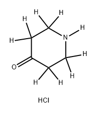 Piperidin-4-one-d9 Deuterium chloride Struktur