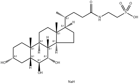 Tauro-α-muricholic acid sodium salt Struktur