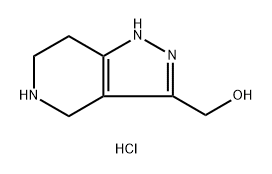 (4,5,6,7-tetrahydro-1H-pyrazolo[4,3-c]pyridin-3-yl)methanol dihydrochloride Struktur