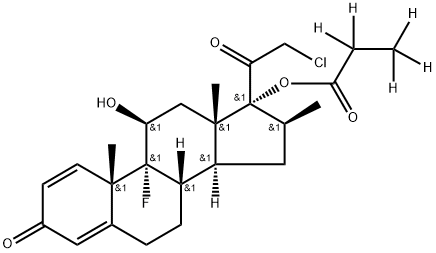 Clobetasol Propionate-d5 Struktur