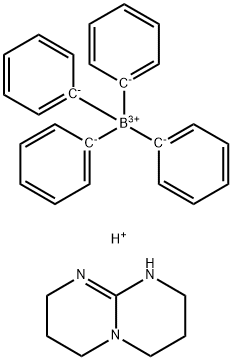 1,3,4,6,7,8-hexahydro-2H-pyrimido[1,2-a]pyrimidine tetraphenylborate Struktur